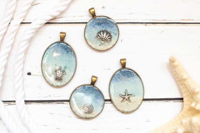 Adorable Seashore Resin Jewelry