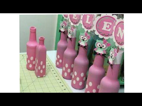 Balloon Covered Bottle Centerpieces