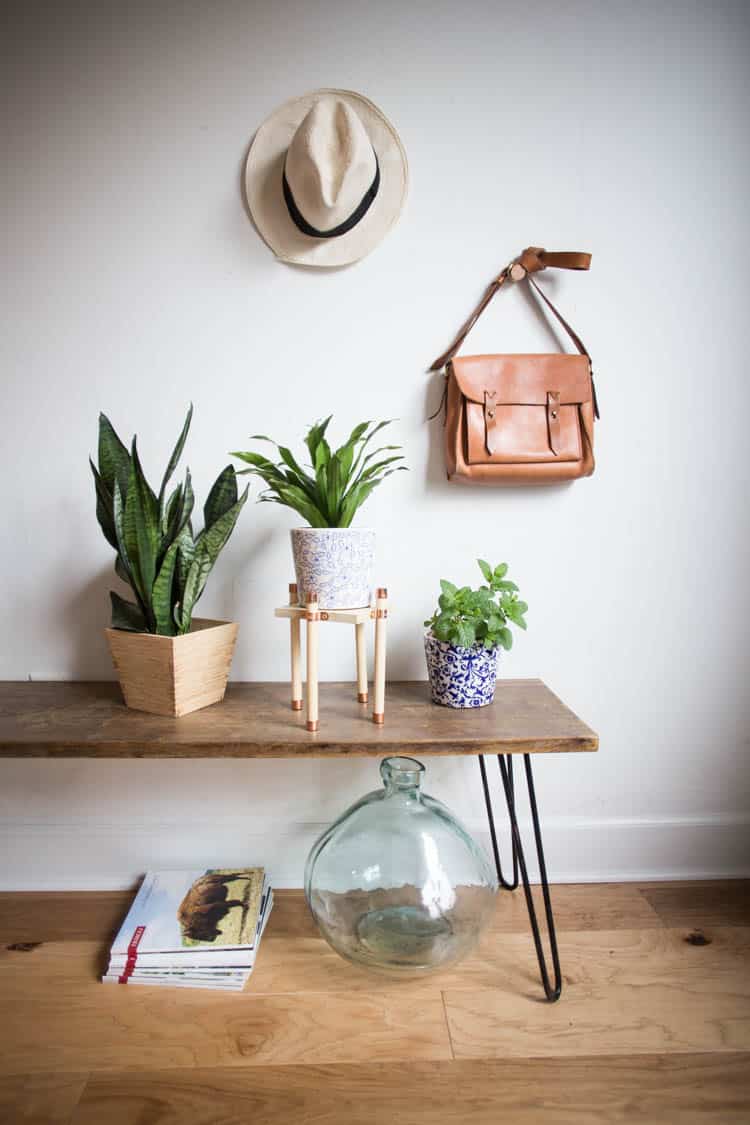 Build A Plant Table from Wood