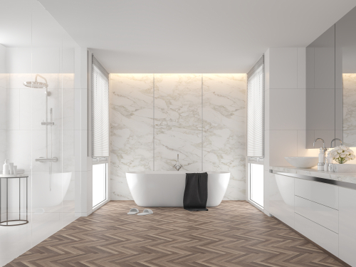 Classic-Herringbone-Pattern-for-Bathroom-Flooring