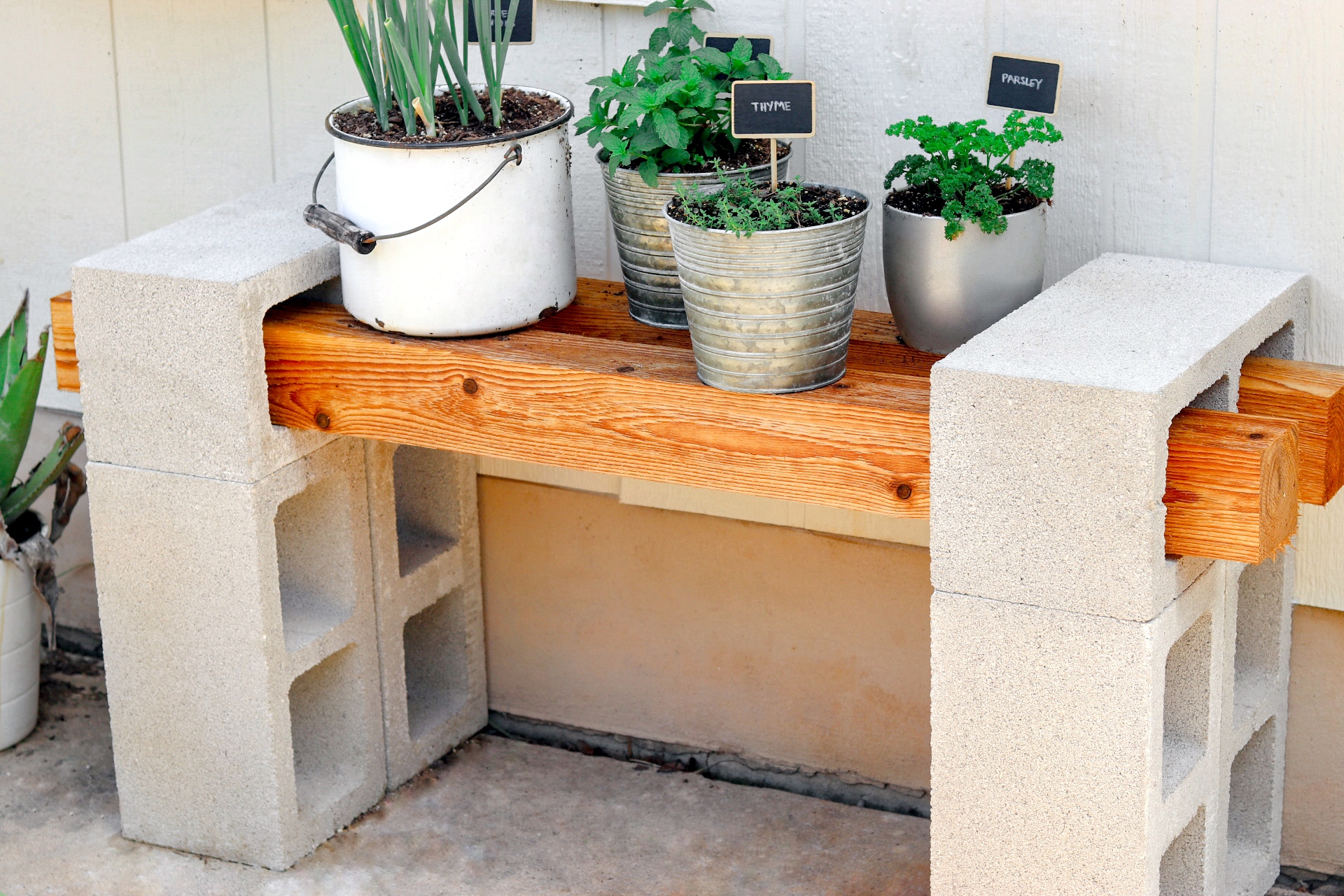 Concrete Plant Bench Ideas