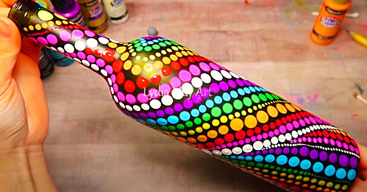 Dotted Bottles Art