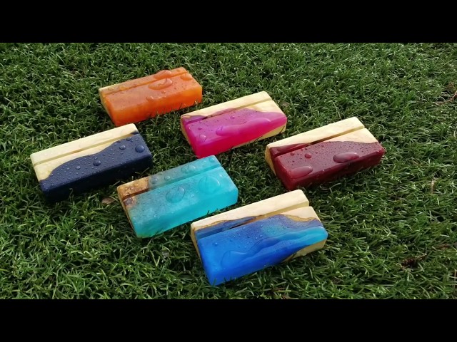 Epoxy Resin Business Card Holders