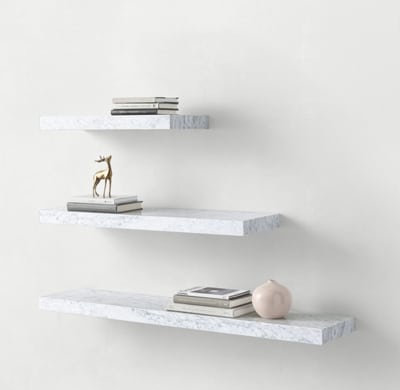 Faux Marble Floating Shelf