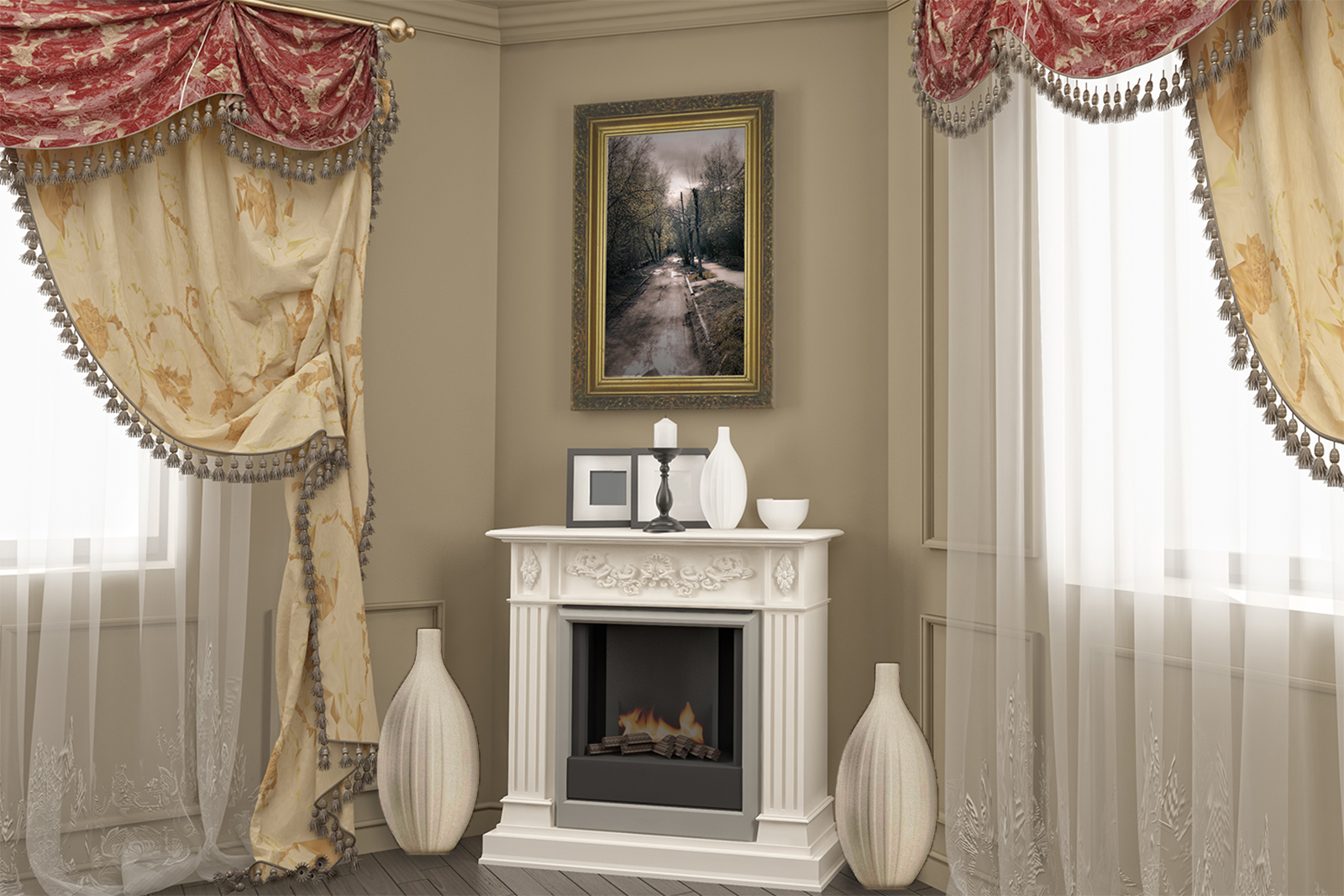 Frame-Borders-for-The-Fireplace