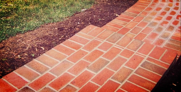 Freeform Brick Driveway