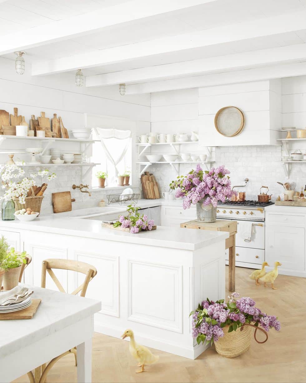 French Country-Styled White Kitchen