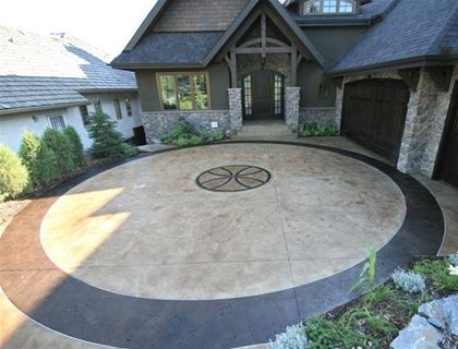 Full Circle Concrete Driveway