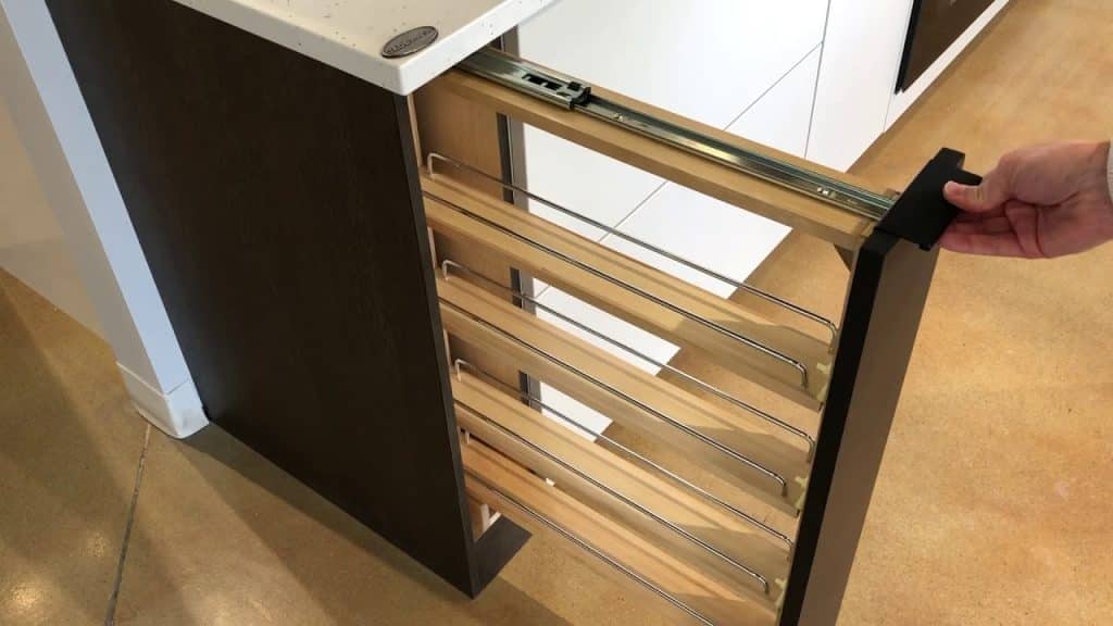 Installed Spice Rack How to Build a Pull-Out Spice Cabinet Rack - Le Meridien Chambers