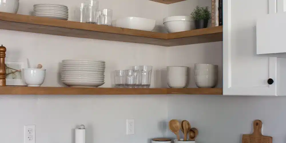 Open Corner Shelves