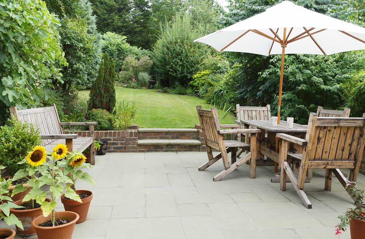 Patio, Sunflower, and Accessories