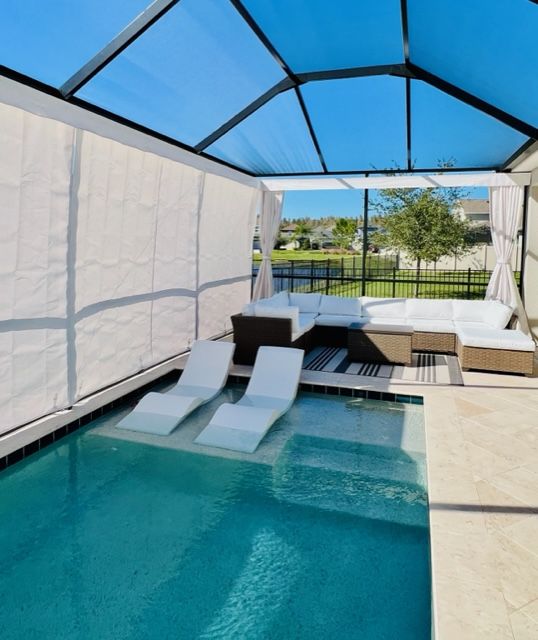 Pergola With Curtains