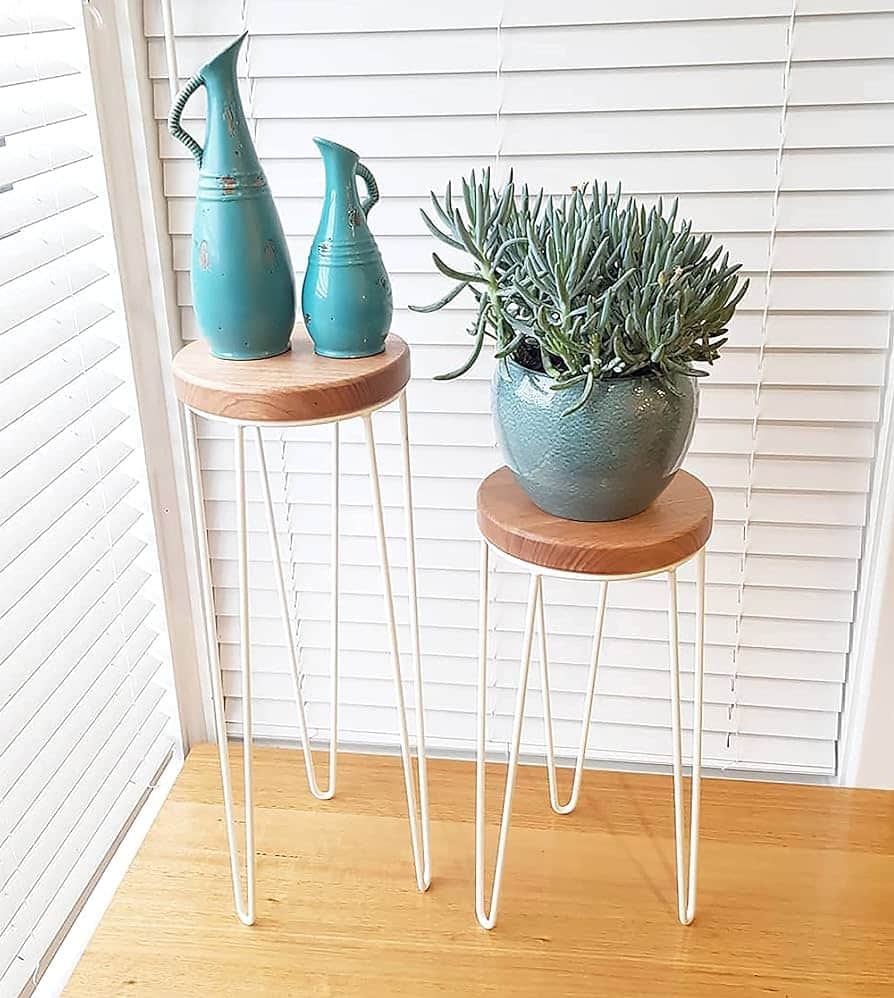 Plant Stand with Hairpin Legs