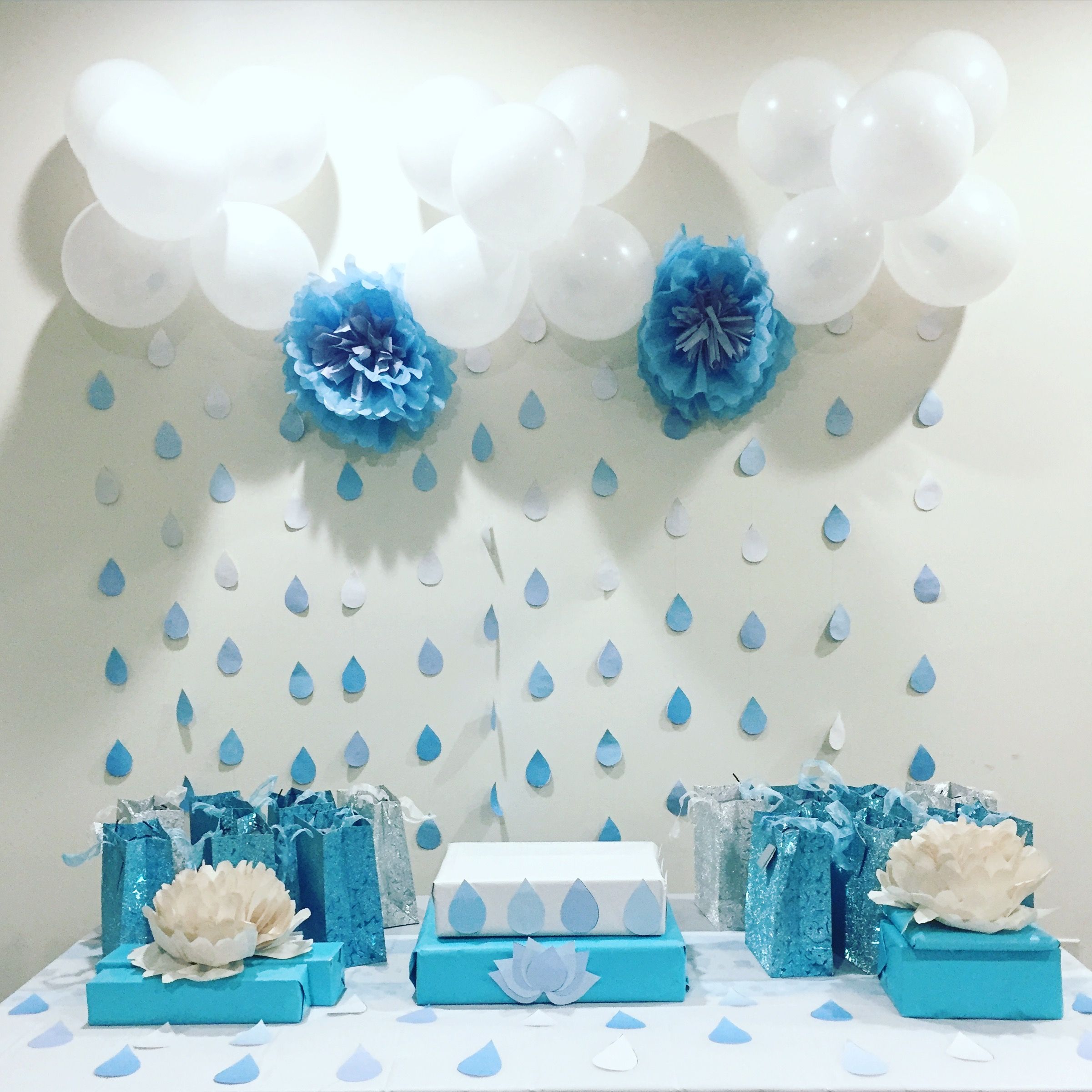 Raindrop Decorated Balloon for Baby Shower