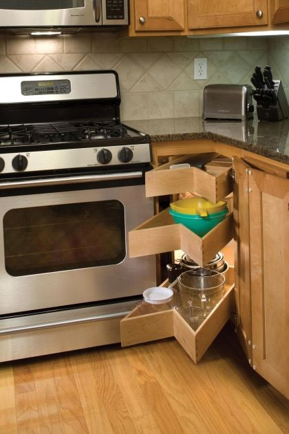 Simple Drawer Blind Corner Kitchen Cabinet Ideas