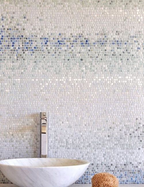 Sparkle and Shimmery Shower Tiles
