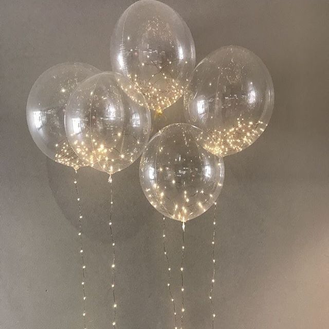 Sparkling Balloons with Rice Lights