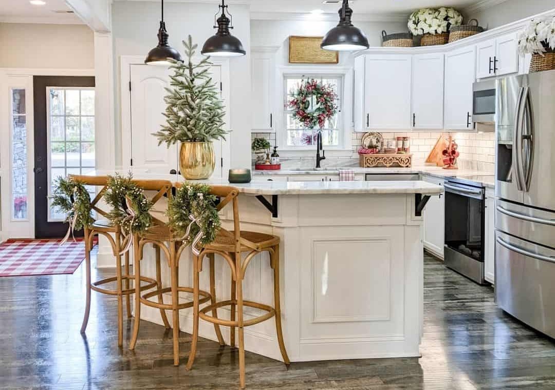 The Farm-Inspired Kitchen with White Cabinets