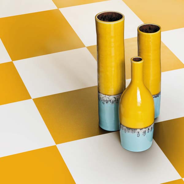Yellow Checkerboard