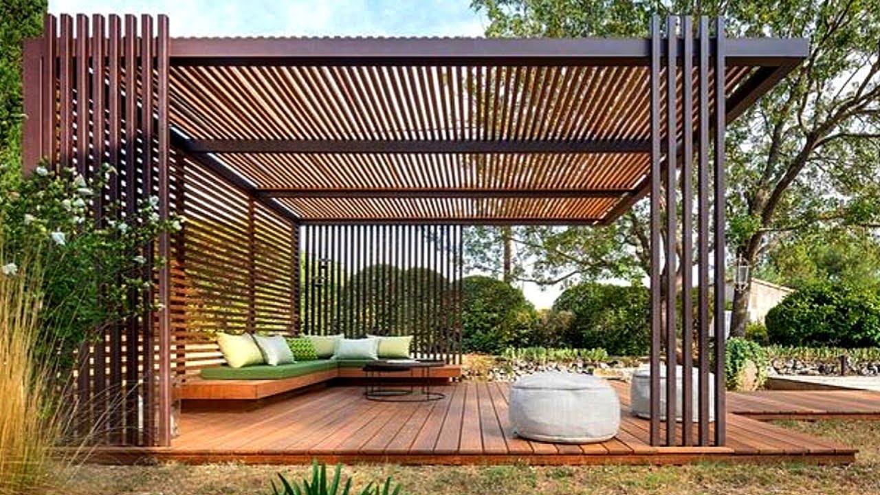 A Contemporary Take with A Deck Pergola