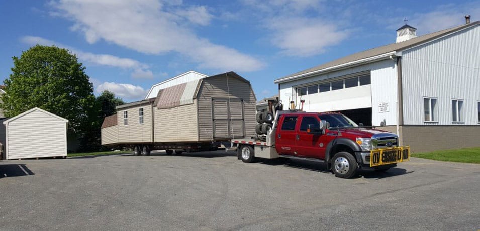 Loading the Shed on a Vehicle