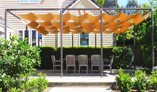 Shade Canopy on Wires