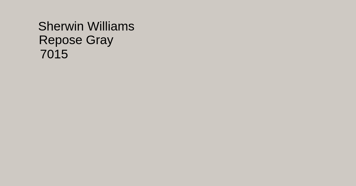 Sherwin Williams Repose Gray is Warm or Cool?