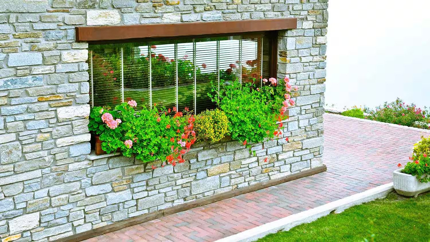 Solid Stone Garden Wall