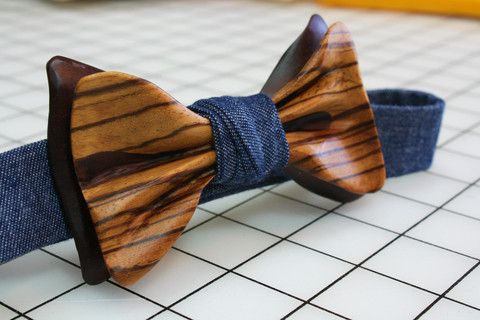 Wooden Bow Ties