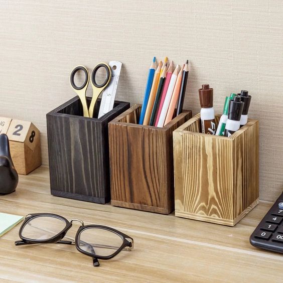 Wooden Desk Organizers