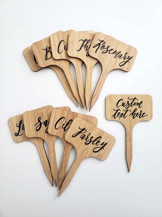 Wooden Garden Markers