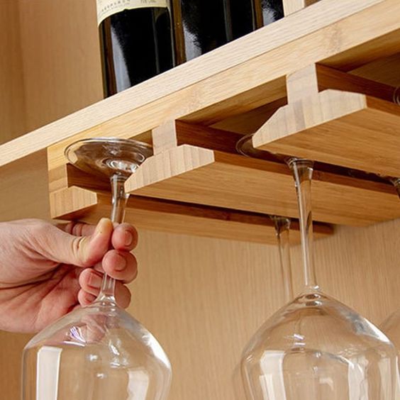 Wooden Wine Glass Holders