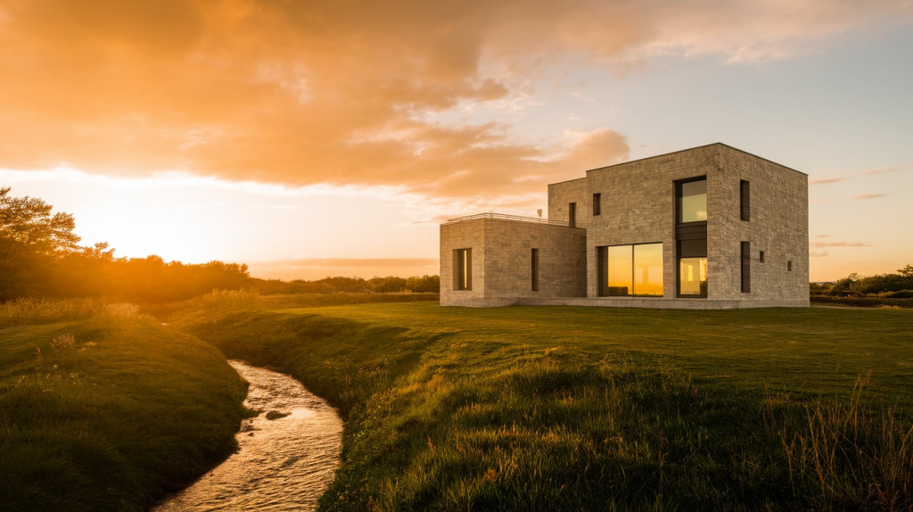 11 Clean and Contemporary Modern Stone House Ideas