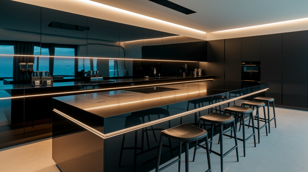 15 Trendy Modern Luxury Black Kitchen Ideas