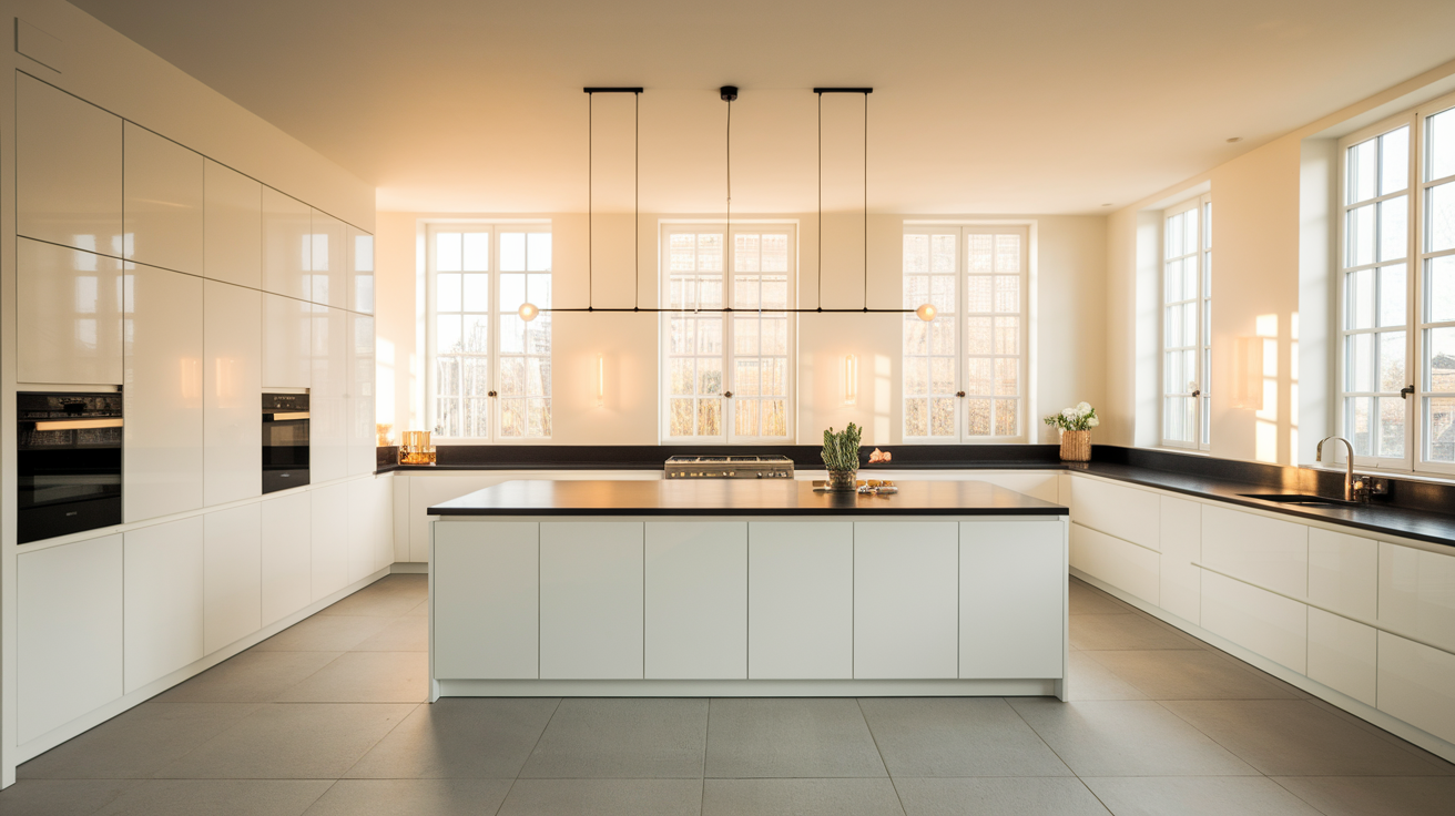 A_black_and_white_kitchen_offers_clean_lines_and_timeless_appeal_The_stark_contrast_between_these_two_colors_creates_a_bold_visual_impact_without_feeling_too_busy