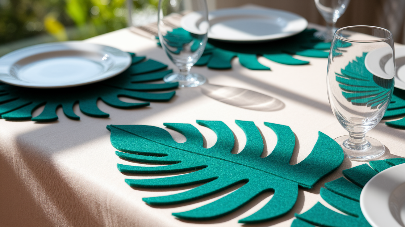 DIY_Leaf-Shaped_Felt_Placemats