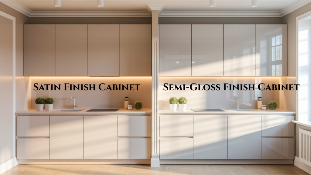 Satin vs. Semi-Gloss Cabinets Finish: Key Difference