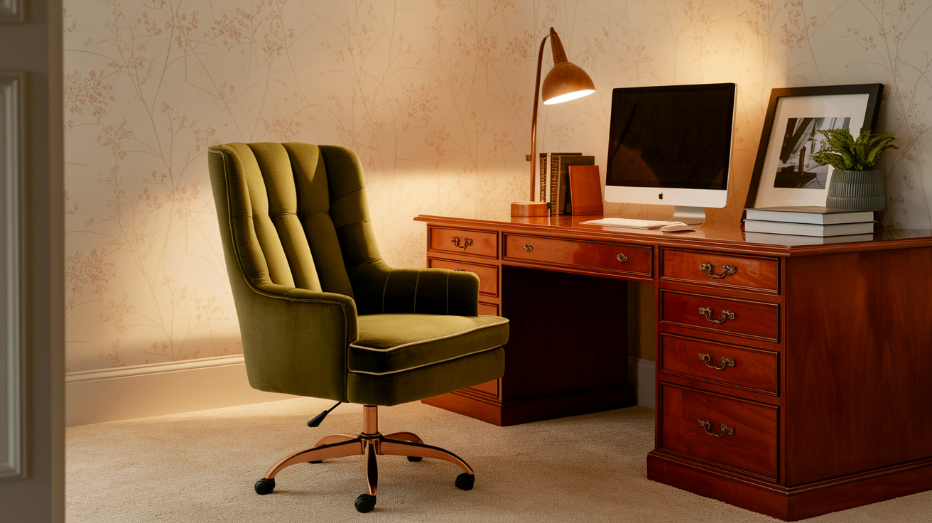 Velvet_Green_Office_Chair