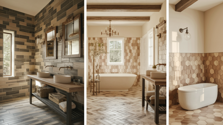 15 Rustic Farmhouse Bathroom Tile Designs to Inspire You