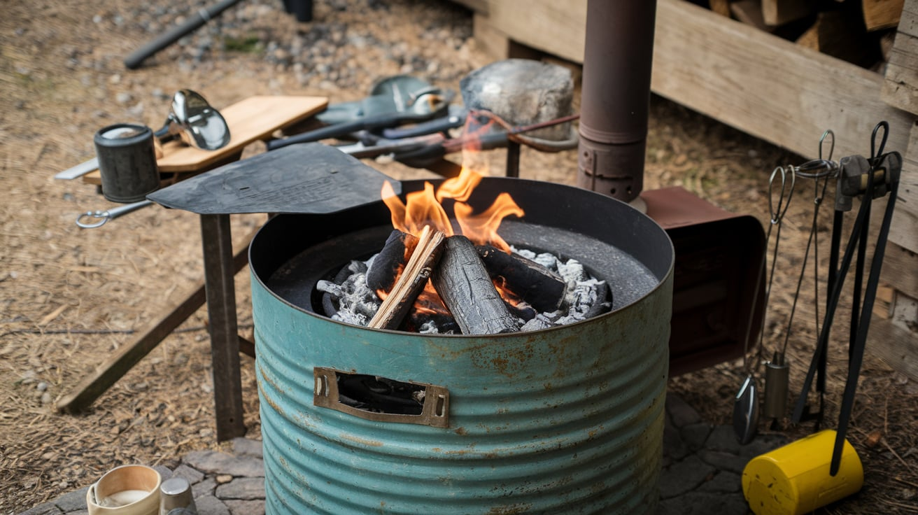 2. Drum Stove
