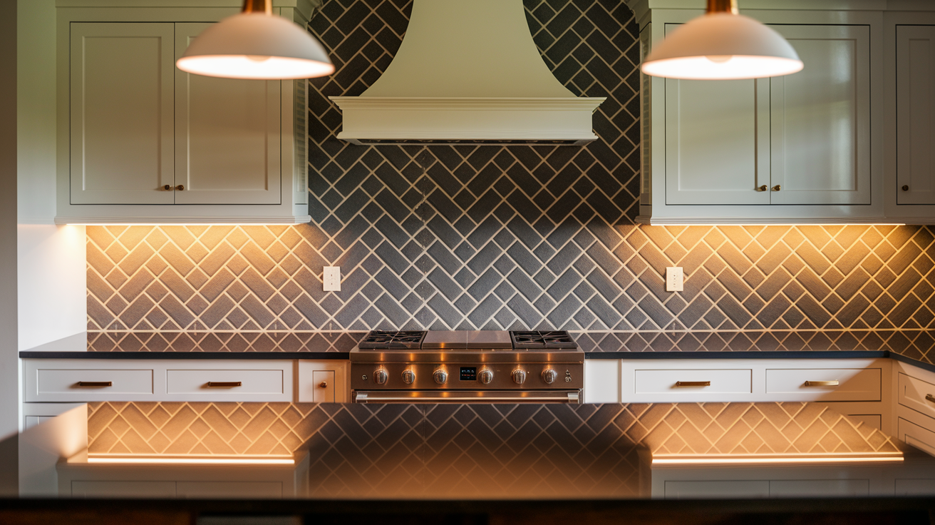3. Herringbone Brick Pattern
