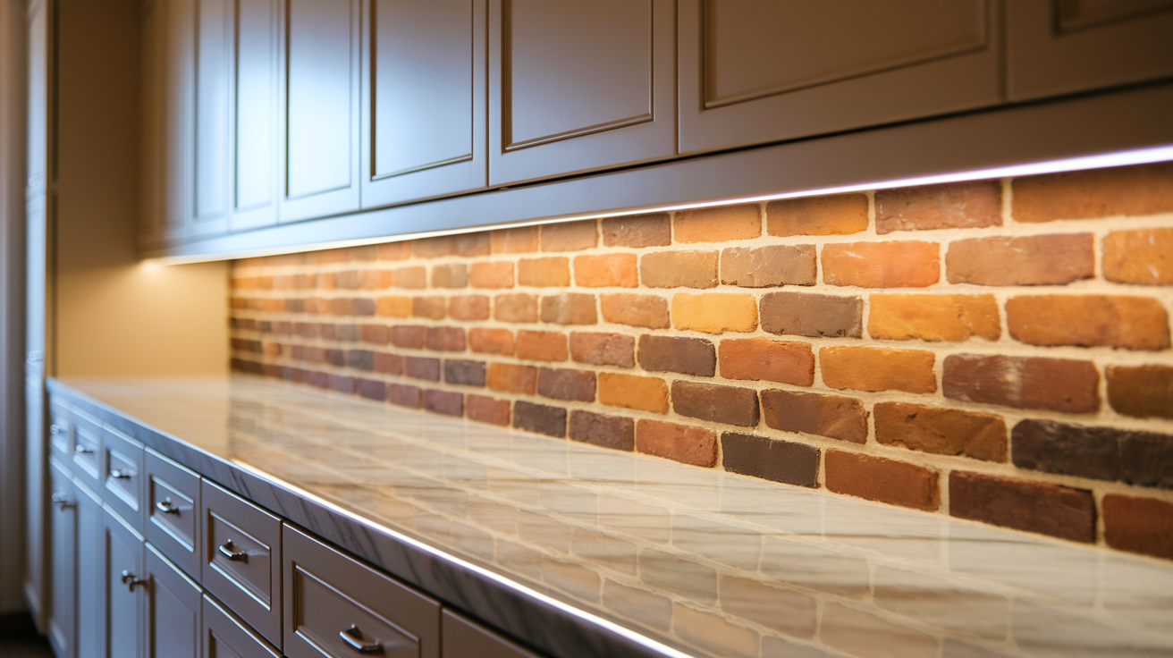 4. Beveled Brick Tiles
