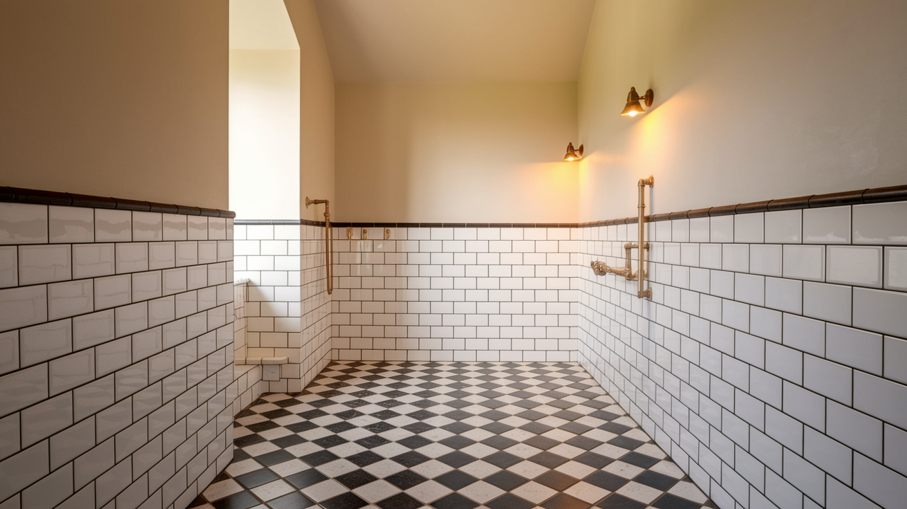 4. Checkerboard Floor Tiles
