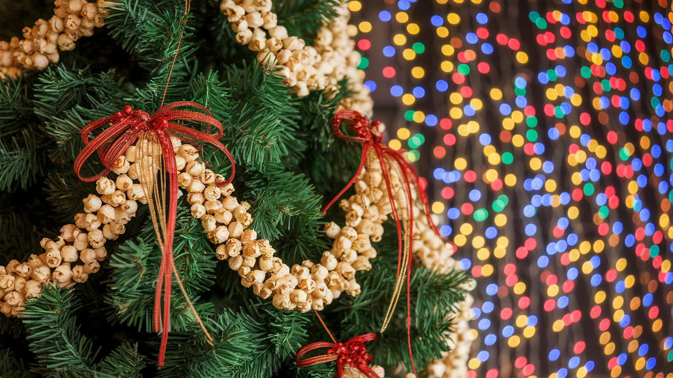 5. Ribbon-Woven Garland
