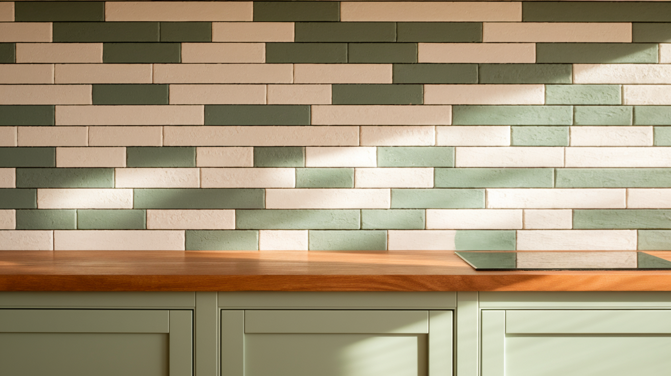 7. Two-Tone Painted Brick
