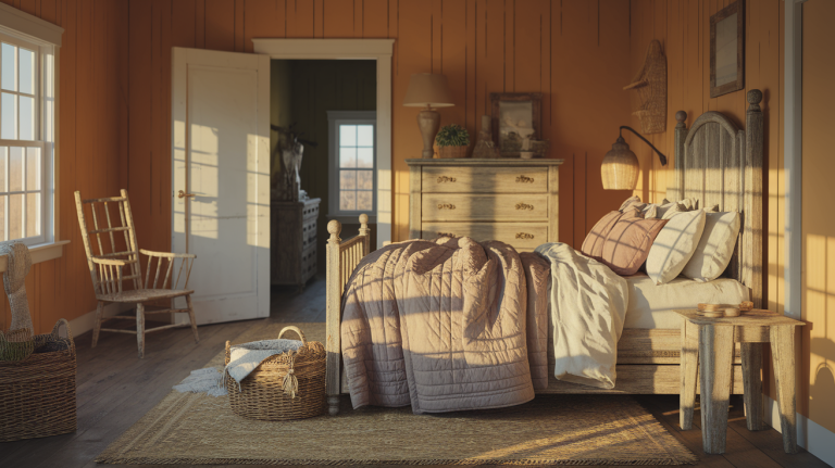 80 Inspiring Farmhouse Bedroom Ideas