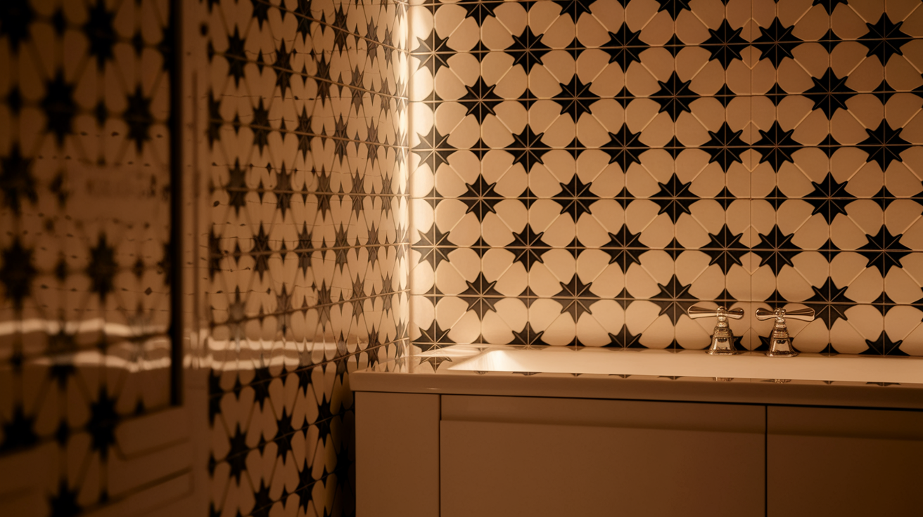 9. Vintage Star Pattern Tiles
