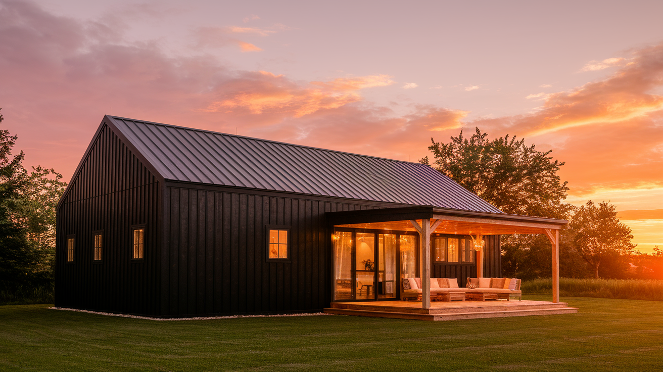 Beautiful Modern Black Barndominiums You’ll Love