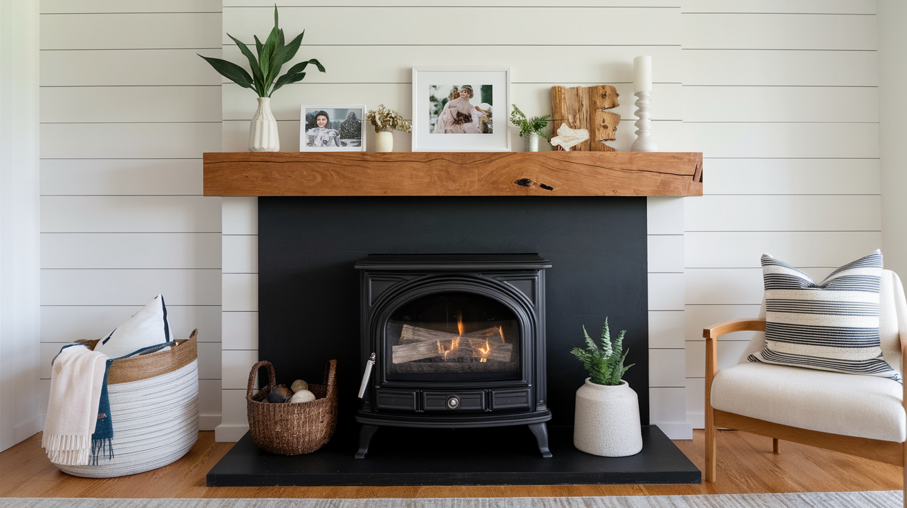 Black_with_Wood_Mantel_Contrast