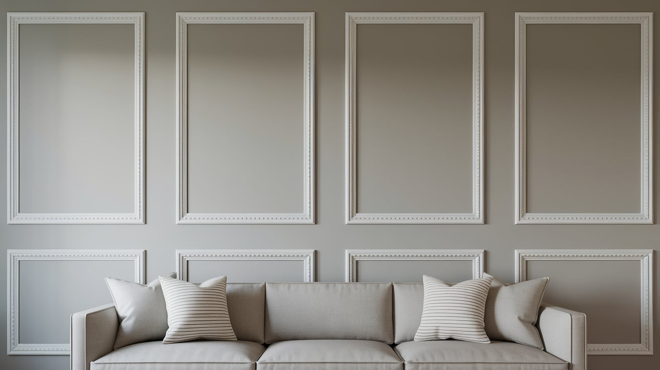 DIY Picture Frame Accent Wall